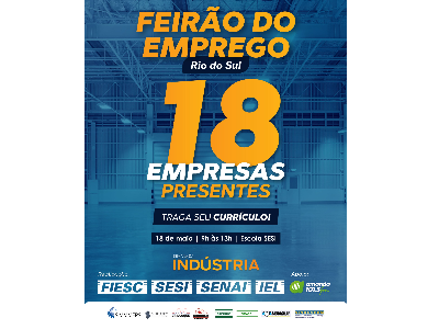 FEIRÃO DE EMPREGOS DE RIO DO SUL